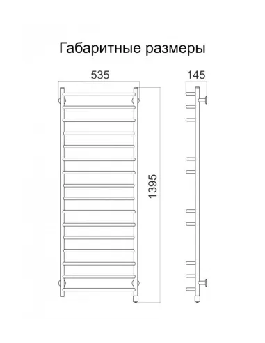 Сушка для рушників електрична Теплий Світ Прем`єра 224 - 2