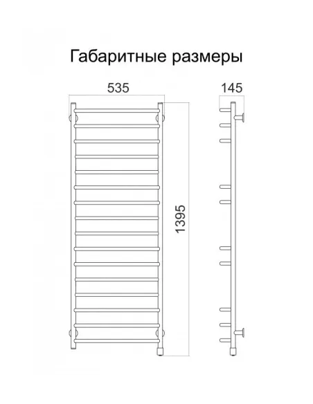 Сушка для рушників електрична Теплий Світ Прем`єра 224 - 2
