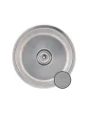 Мийка кухонна металева кругла Romzha Pula Textura, 430х430х170 мм - 6