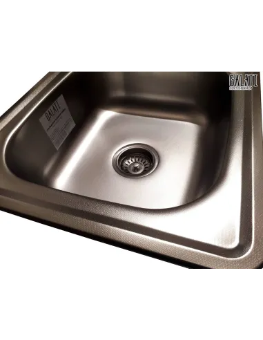 Мийка кухонна металева прямокутна Romzha Nicola Textura, 440х500х170 мм - 4