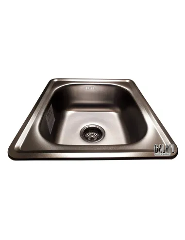 Мийка кухонна металева прямокутна Romzha Nicola Textura, 440х500х170 мм - 5