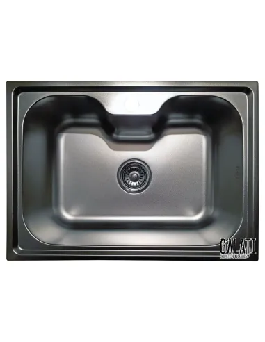 Мойка для кухни из нержавеющей стали прямоугольная Romzha Bella Satin, 430х600х200 мм - 1