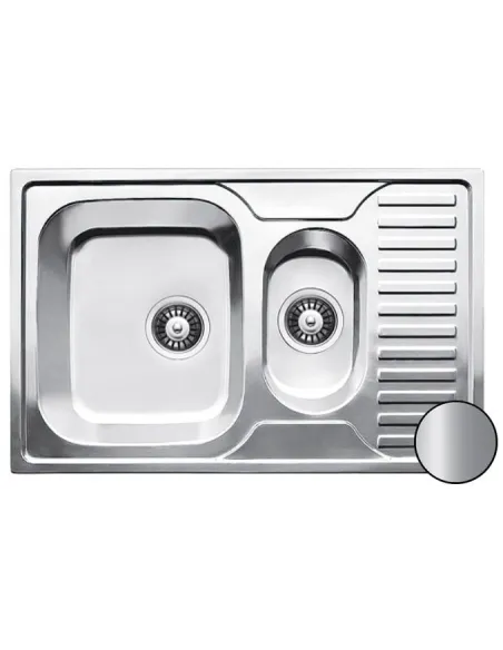 Мойка для кухни из нержавеющей стали прямоугольная Romzha Petrika Satin, 500х780х180 мм - 4