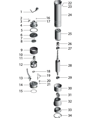 Вихревой скважинный насос NPO 4SKm 150, 1.35 кВт, кабель 15 метров - 6