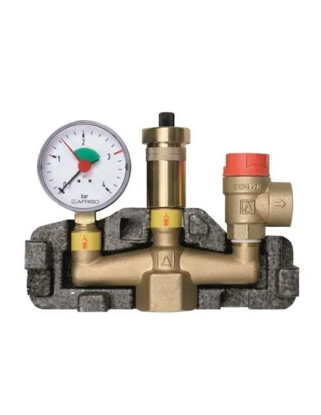 Группа безопасности котла Afriso KSG 50 кВт 2 бар в изоляции - 1