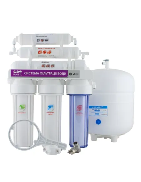 Фильтр обратного осмоса Raifil Grando 6 RO905-650-EZ, 6 степеней очистки, без помпы - 1