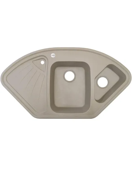 Мойка кухонная каменная Adamant Consensus 575х1060 мм, угловая, сахара - 1