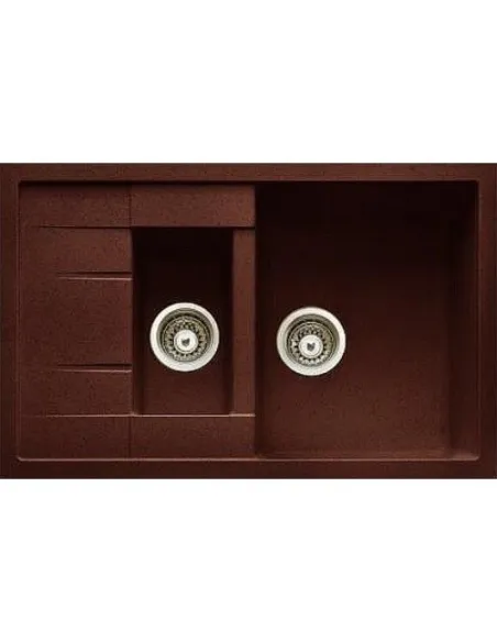 Мойка кухонная каменная Adamant Adamant Anila Plus 500х780 мм, прямоугольная, коричневая - 1