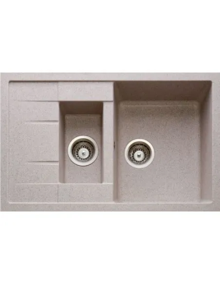 Мойка кухонная каменная Adamant Anila Plus 500х780 мм, прямоугольная, терра - 1