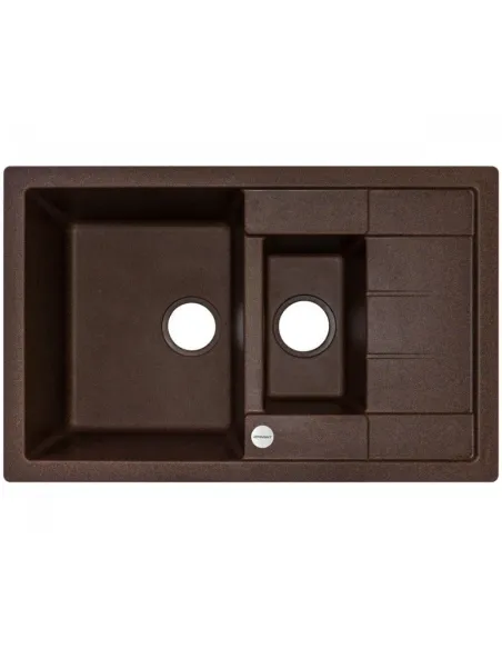 Мойка кухонная каменная Adamant Anila Plus 500х780 мм, прямоугольная, мокко - 1