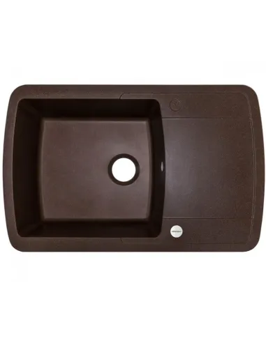 Мийка кухонна кам`яна Adamant Optimaks 500х780 мм, прямокутна, коричнева - 1