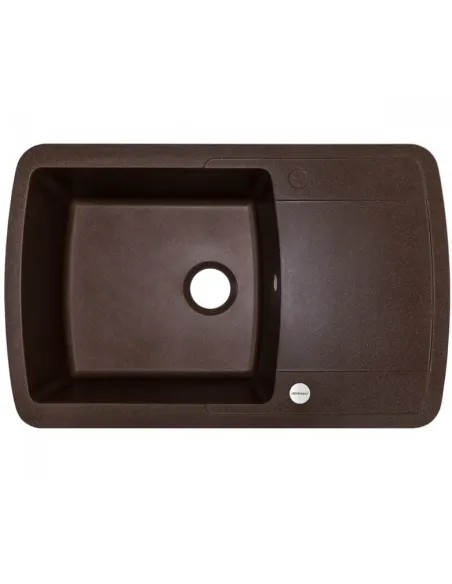 Мойка кухонная каменная Adamant Optimaks 500х780 мм, прямоугольная, коричневая - 1