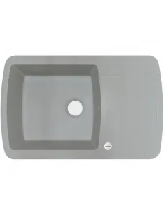 Мийка кухонна кам`яна Adamant Optimaks 500х780 мм, прямокутна, світло-сіра - 1