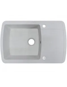 Мийка кухонна кам`яна Adamant Optimaks 500х780 мм, прямокутна, біла з вкрапленням - 1