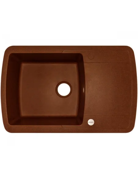 Мойка кухонная каменная Adamant Optimaks 500х780 мм, прямоугольная, терракотовая - 1