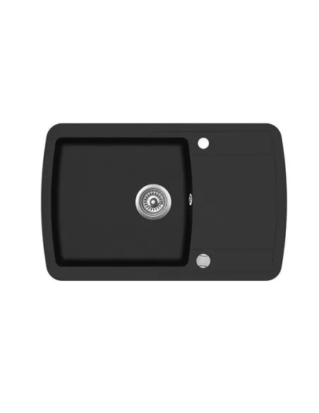 Мойка кухонная каменная Adamant Optimaks 500х780 мм, прямоугольная, графит - 1