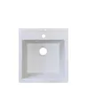 Мийка кухонна кам`яна Adamant Brick 515х460 мм, квадратна, біла - 2