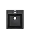 Мийка кухонна кам`яна Adamant Brick 515х460 мм, квадратна, чорна - 2