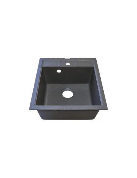 Мойка кухонная каменная Adamant Brick 515х460 мм, квадратная, серая - 1