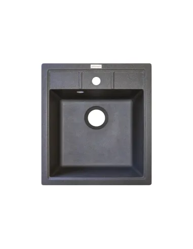 Мийка кухонна кам`яна Adamant Brick 515х460 мм, квадратна, сіра - 2
