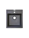 Мийка кухонна кам`яна Adamant Brick 515х460 мм, квадратна, сіра - 2