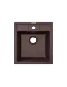 Мийка кухонна кам`яна Adamant Brick 515х460 мм, квадратна, коричнева - 2