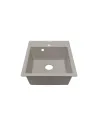 Мийка кухонна кам`яна Adamant Brick 515х460 мм, квадратна, світло-бежева - 1