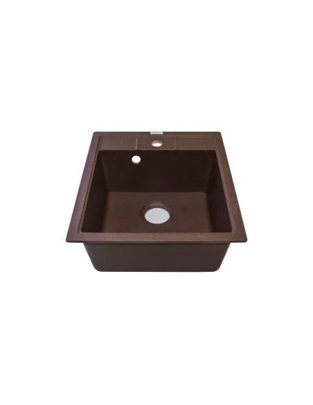 Мийка кухонна кам`яна Adamant Brick 515х460 мм, квадратна, мокко - 1