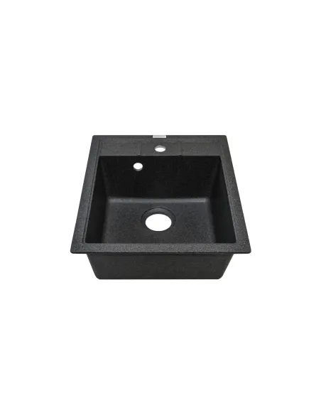 Мойка кухонная каменная Adamant Brick 515х460 мм, квадратная, графит - 1