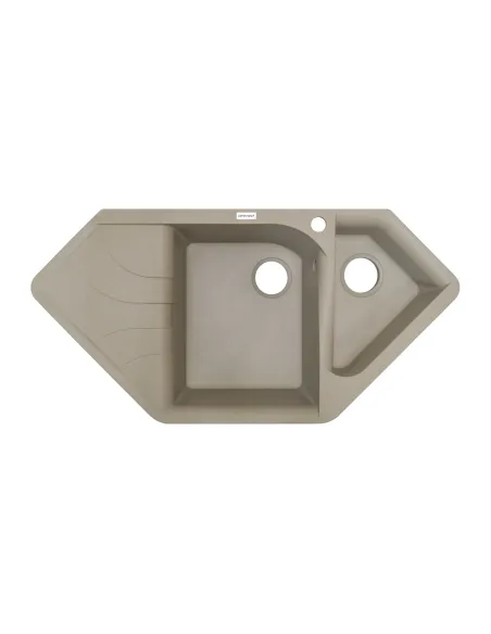 Мойка кухонная каменная Adamant Spirit 500х1000 мм, угловая, сахара - 2