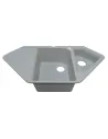 Мойка кухонная каменная Adamant Spirit 500х1000 мм, угловая, светло-серая - 1