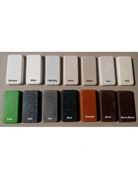 Мойка кухонная каменная Adamant Duplex 500х615 мм, прямоугольная, черная - 2