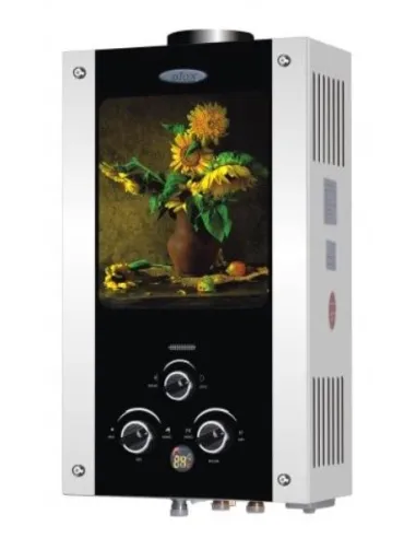 Колонка газова Діон JSD 10 малюнок соняшник, дисплей, димохідна - 2