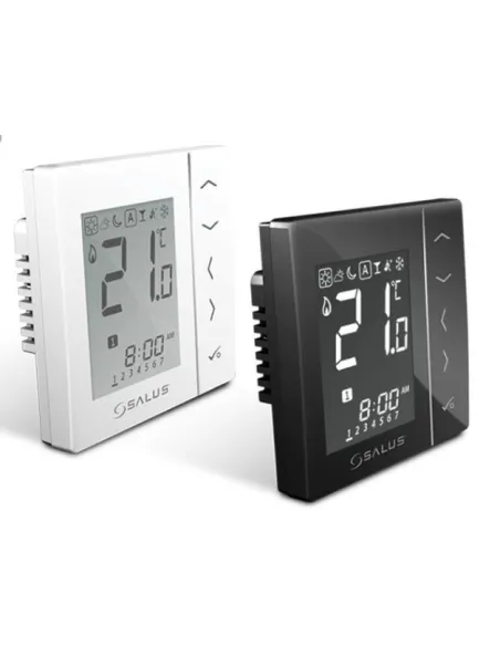 Терморегулятор Salus VS35W 230V (цифровий з екраном, білий) - 1