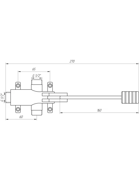 Кран-дозатор педальный Tremolada-486, ножной - 2