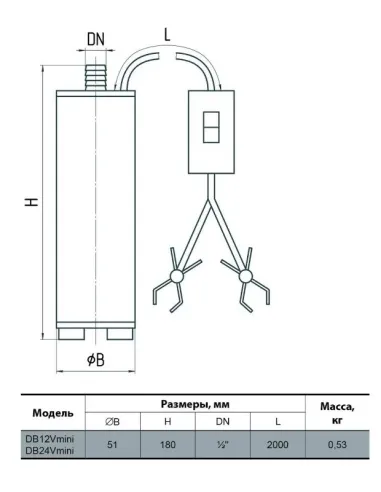 Насос для палива NPO DB 24 V mini - 2