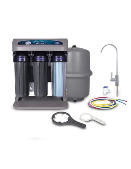 Фільтр зворотного осмосу Aquafilter ELIT7G-G P, 7 ступенів очищення, з помпою, датчиком тиску - 1
