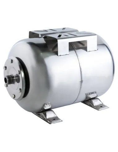 Гидроаккумулятор для воды Wetron 779213 50 литров горизонтальный, нержавеющая сталь - 1
