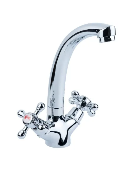 Смеситель для кухни Tau VD-5B361C (гусак вращающийся, шпилька) - 1