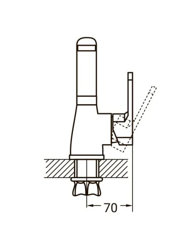 Змішувач для умивальника Aquatica HL-1A230C гайка - 5