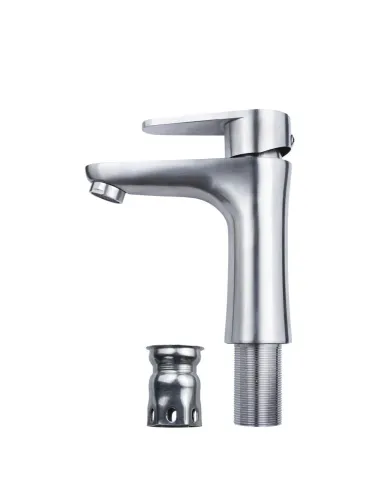 Змішувач для умивальника Aquatica HT-1A171P (литий, гайка, нержавіюча сталь) - 3