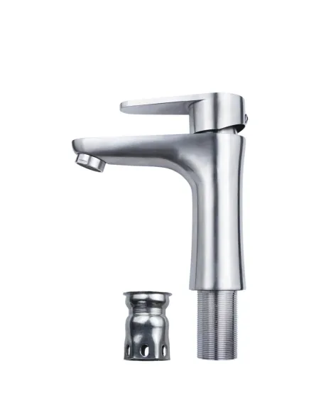 Змішувач для умивальника Aquatica HT-1A171P (литий, гайка, нержавіюча сталь) - 3