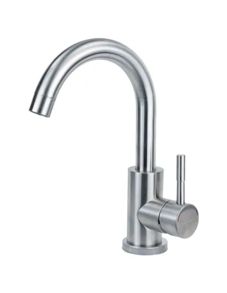 Смеситель для умывальника Aquatica KT-1A270P (гайка, нержавейка) - 1