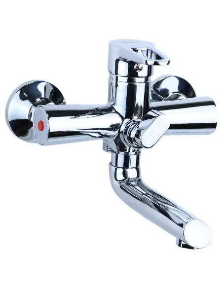 Змішувач для ванни Aquatica HK-2C130C 150 мм, дивертор, вбудований картридж. - 5