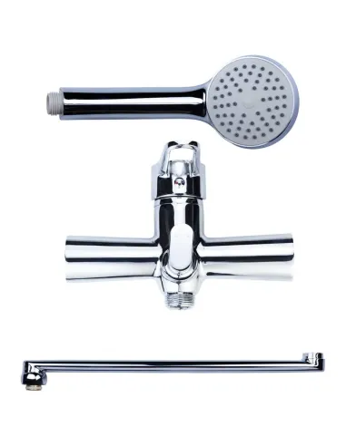 Змішувач для ванни Aquatica HK-2C230C 350 мм, дивертор, вбудований картридж. - 4