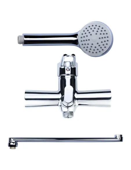 Змішувач для ванни Aquatica HK-2C230C 350 мм, дивертор, вбудований картридж. - 4