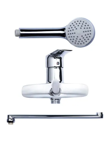 Смеситель для ванны Aquatica KN-2C228C (350 мм, дивертор встроенный картриджный) - 3