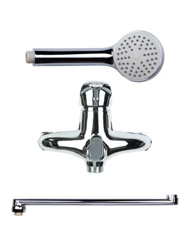 Смеситель для ванны Aquatica NK-2C232C (350 мм, дивертор встроенный картриджный) - 3