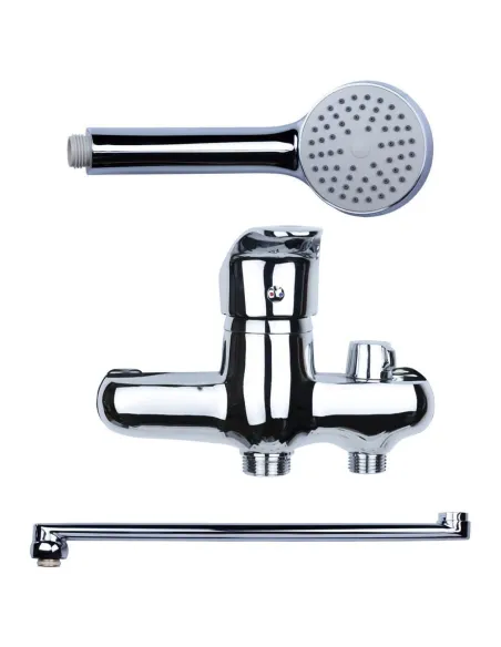 Змішувач для ванни Aquatica NL-2C243C (350 мм, вбудований дивертор картриджний) - 2