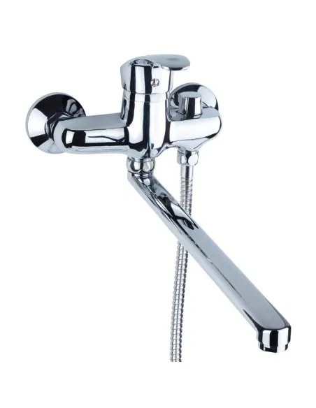 Змішувач для ванни Aquatica NL-2C243C (350 мм, вбудований дивертор картриджний) - 1